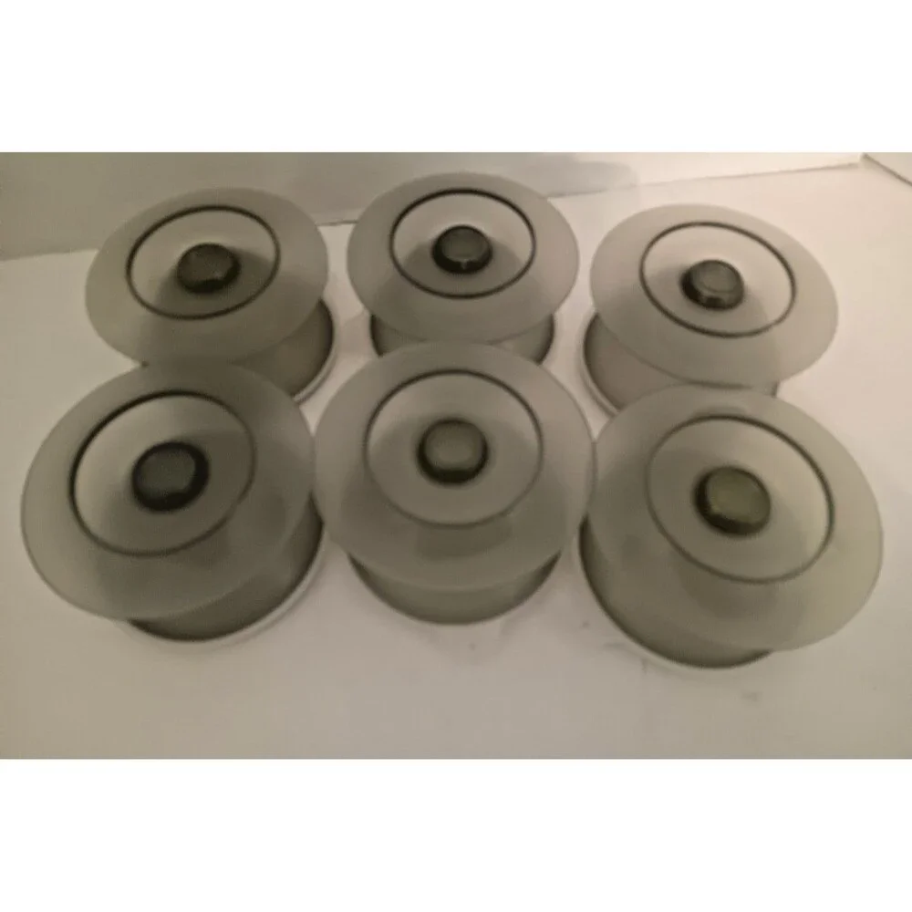 Tupperware Dessert Cups 6 Smoky Gray with Lids #754 VTG GrandmaCore